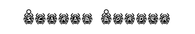 Scarab Border font preview