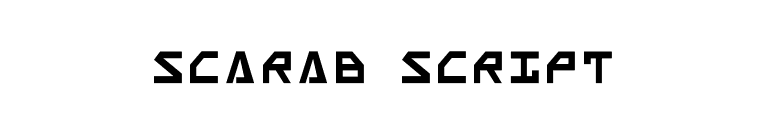 Scarab Script font preview