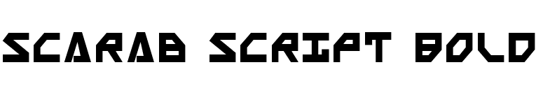 Scarab Script Bold font preview