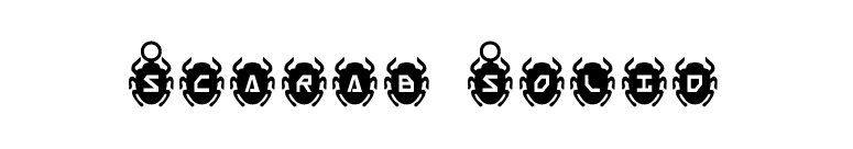 Scarab Solid font preview