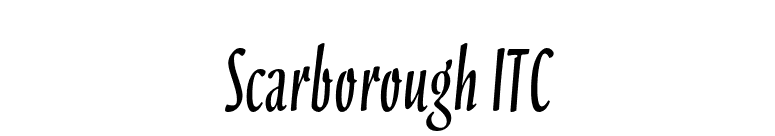Scarborough ITC font preview