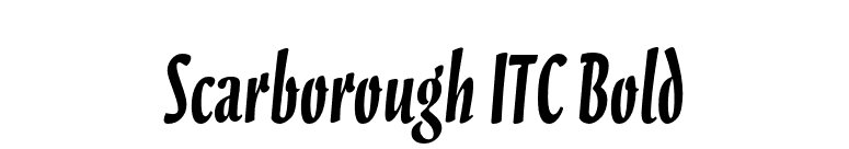 Scarborough ITC Bold font preview