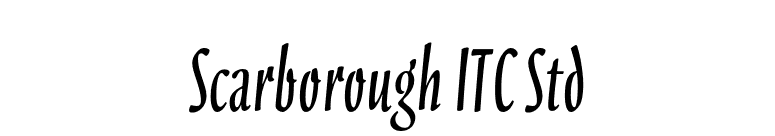Scarborough ITC Std font preview