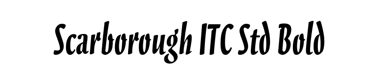 Scarborough ITC Std Bold font preview