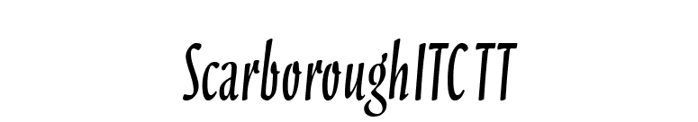 ScarboroughITC TT font preview