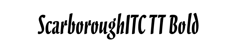 ScarboroughITC TT Bold font preview
