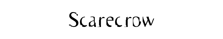Scarecrow font preview