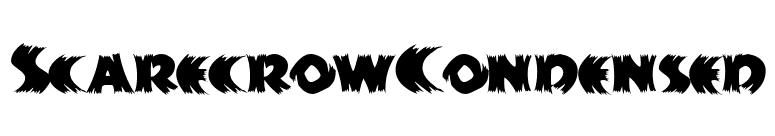 ScarecrowCondensed font preview