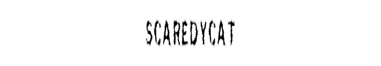ScaredyCat font preview