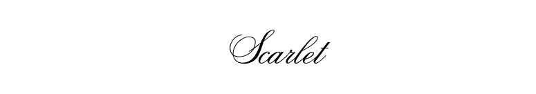 Scarlet font preview