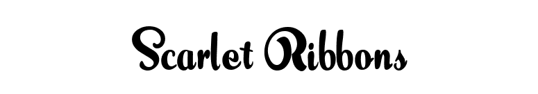 Scarlet Ribbons font preview