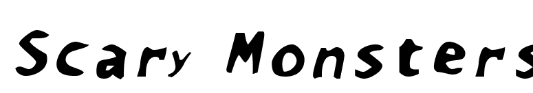 Scary Monsters font preview