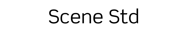 Scene Std font preview