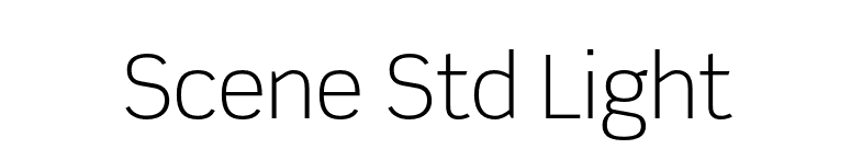 Scene Std Light font preview