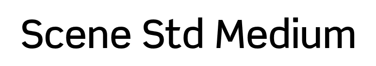 Scene Std Medium font preview