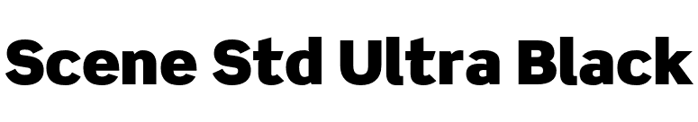Scene Std Ultra Black font preview