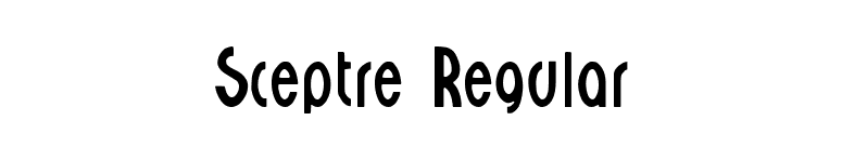Sceptre Regular font preview