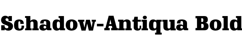 Schadow-Antiqua Bold font preview