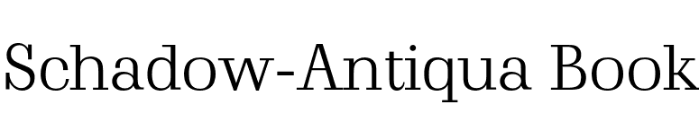 Schadow-Antiqua Book font preview