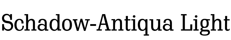 Schadow-Antiqua Light font preview