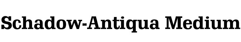 Schadow-Antiqua Medium font preview