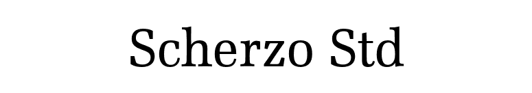 Scherzo Std font preview