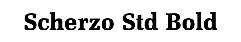Scherzo Std Bold font preview