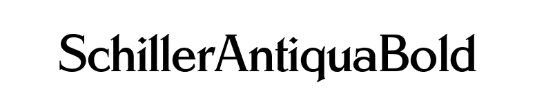SchillerAntiquaBold font preview