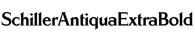 SchillerAntiquaExtraBold font preview