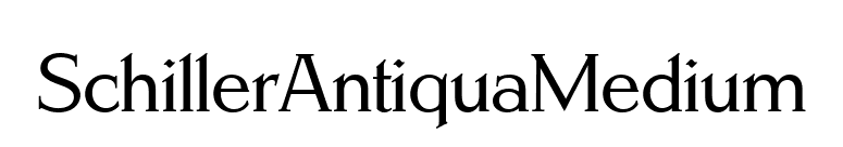 SchillerAntiquaMedium font preview