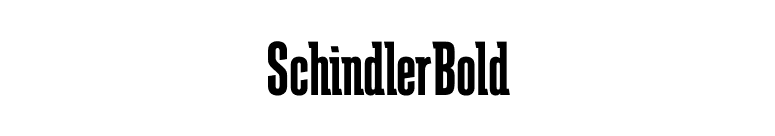 SchindlerBold font preview