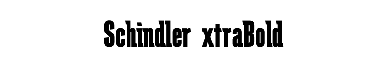 SchindlerExtraBold font preview
