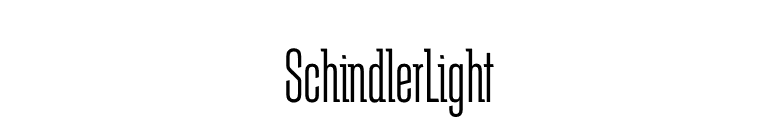 SchindlerLight font preview