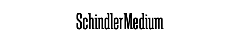 SchindlerMedium font preview