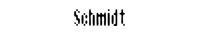 Schmidt font preview
