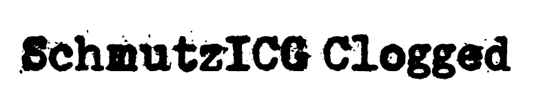 SchmutzICG Clogged font preview