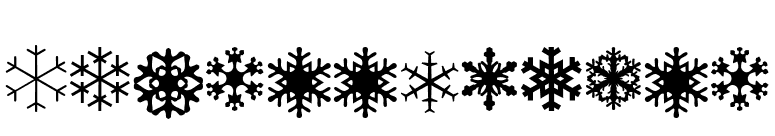 SchneeFlaken font preview