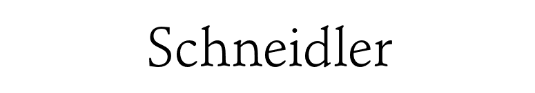 Schneidler font preview