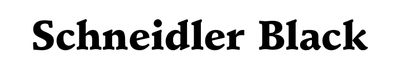 Schneidler Black font preview
