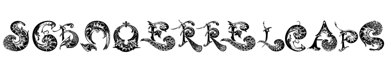 SchnoerkelCaps font preview