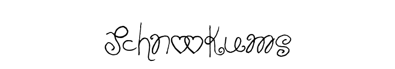 Schnookums font preview