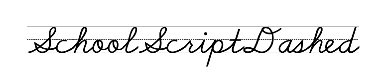 SchoolScriptDashed font preview