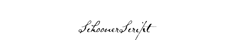 SchoonerScript font preview