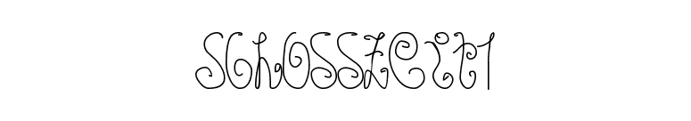 Schosszeit1 font preview