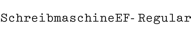 SchreibmaschineEF-Regular font preview