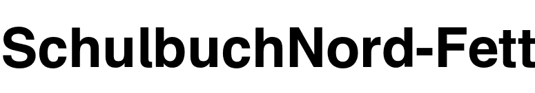 SchulbuchNord-Fett font preview