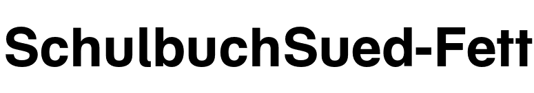 SchulbuchSued-Fett font preview