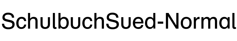 SchulbuchSued-Normal font preview