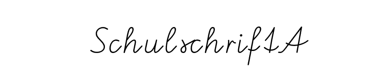 SchulschriftA font preview
