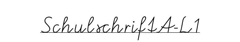 SchulschriftA-L1 font preview